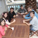 France Langue Biarritz - The terrace 3 Terrace with students