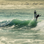 Surfeur à Biarritz