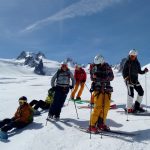 groupe amis ski